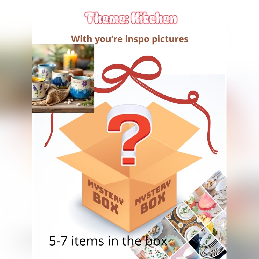 Kitchen Mystery Box, Include Dinnerware, Storage, Bakeware, Etc.